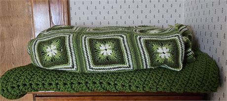 Queen Size Handmade Afgan Comforter & Bed Cover