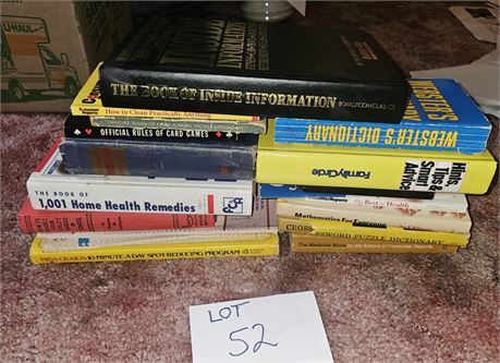 Mixed Book Lot- Health, Medical, & More