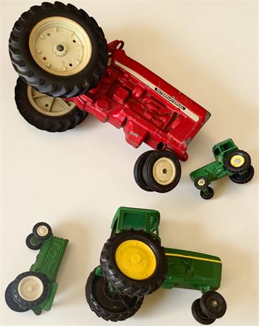 Vintage Ertl Die-cast Metal Toy Tractors