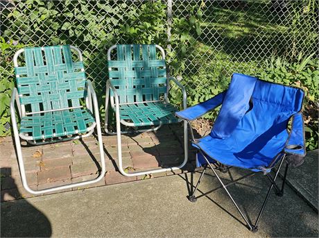 3 Portable Chairs