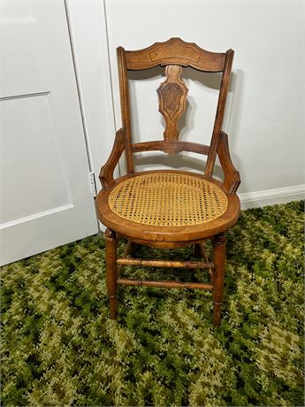 Cane Seated Vintage Chair
