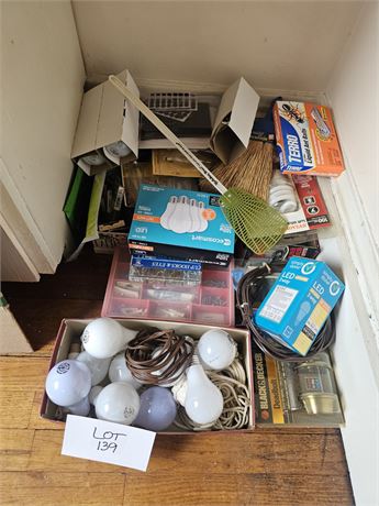 Misc Lot: Lights, Hardware, Deadbolt & More