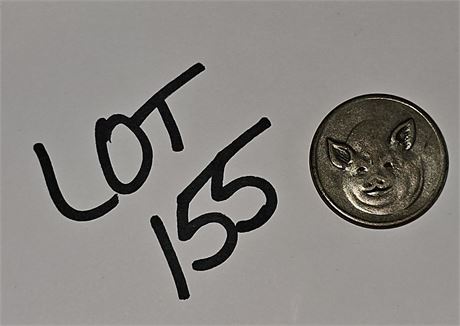 Sterling Silver Swine Heads Or Tails Coin