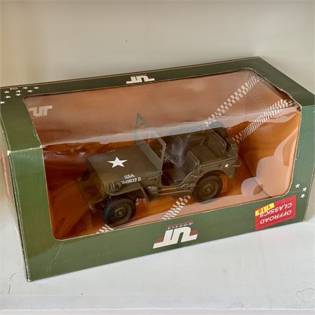New - UT Models 1/18 U.S. Army Military Jeep