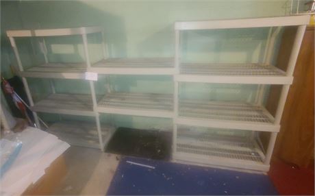 3 Piece Heavy Duty Plastic Shelving