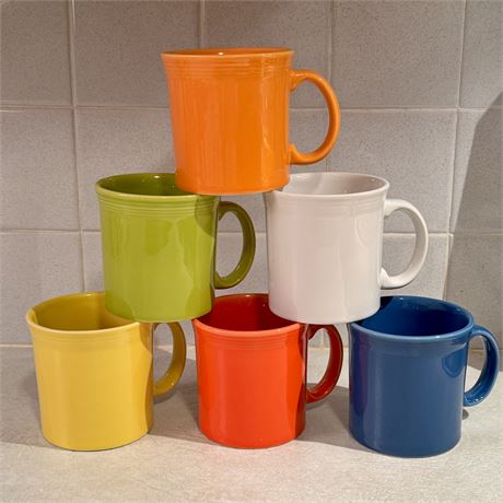 Homer Laughlin Fiesta Mugs - Set of 6