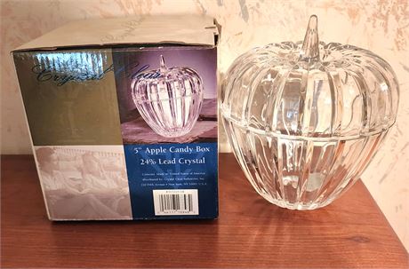 5" Candy Box: 24% Lead Crystal