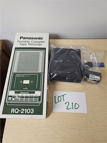 Panasonic Tape Recorder & Kinyo Cassette Rewinder