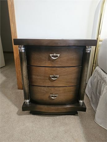 MCM United Furniture Corp Espresso Finish 3 Drawer Nightstand
