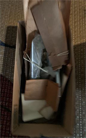 Commercial Stainless Steel Napkin Disposal Unit & Misc Hardware Lot