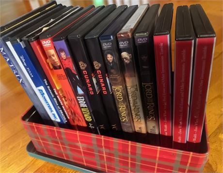 Vintage DVD Lot - The Matrix, Monsters Inc., The Lord of the Rings Series & More