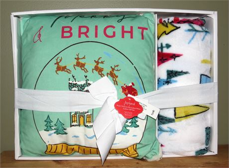 Plush Throw & Decorative Pillow Gift Set