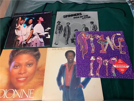 Vinyl Record Albums Lou Rawls, Pointer Sisters, Spinners, Dione Warwick