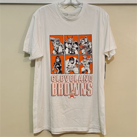 New Cleveland Browns MARVEL/Disney T-Shirt - Men's Large - Junk Food Clothing