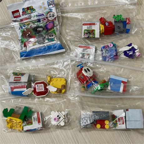 LEGO Super Mario Minifigures LOT of 7 (one dupe) - ALL Complete
