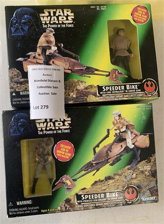 Vintage Star Wars The Power of the Force Action Figure & Vehicle Sets