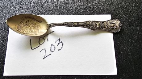 Sterling Charleston W.VA Souvenir Spoon 0.70 OZT