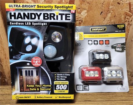 Handy Brite LED Spotlight, 3 Pk LED Headlights
