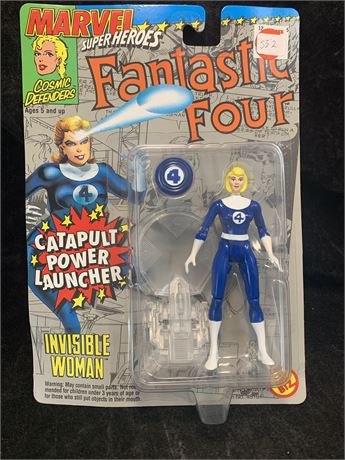 Marvel Fantastic Four Invisible Woman Catapult Power Launcher Action Figure 1994