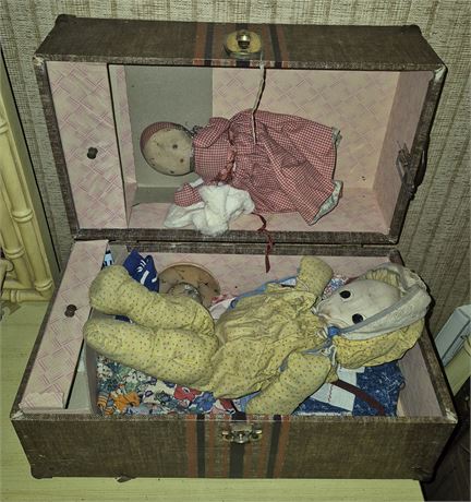 Vintage Dolls, and Carry Case