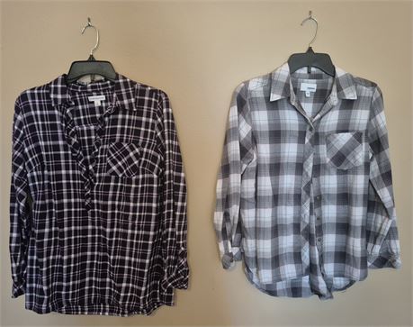 Button Up Plaid Shirts
