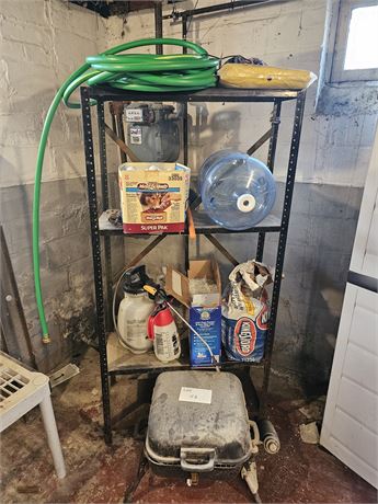 Cleanout: Sprayers, Golf Balls, Metal Shelf, Table Grill & More