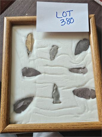 Ohio ArrowHead Stone Tools In Case