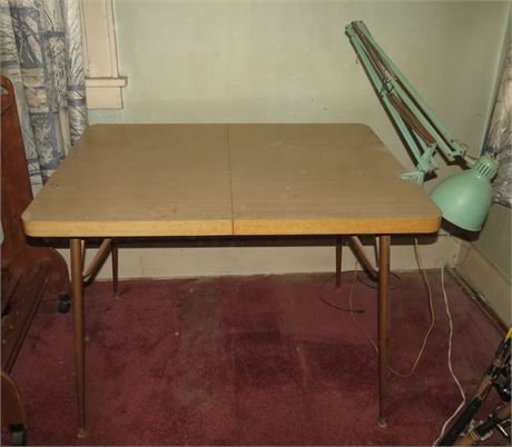 Table With Lamp Attached
