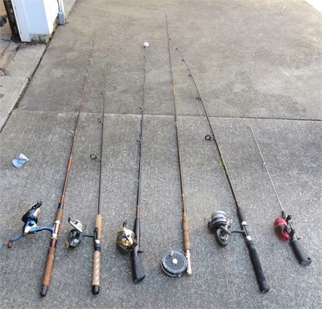 Assorted Fishing Poles