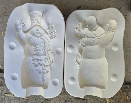 Knocking Snowman Mold