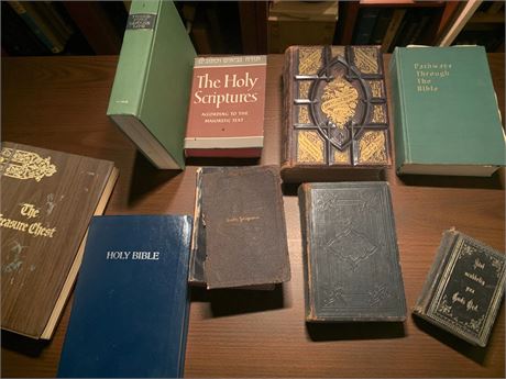 Antique/Vintage Bibles & Religious Book Lot