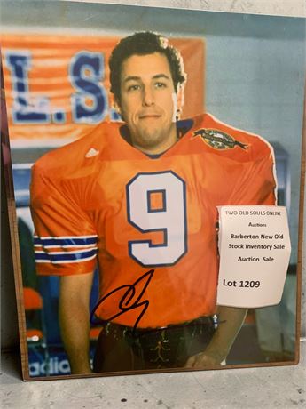 Autographed Photo Adam Sandler Bobby Boucher # 9 From Movie The Water Boy (1998)