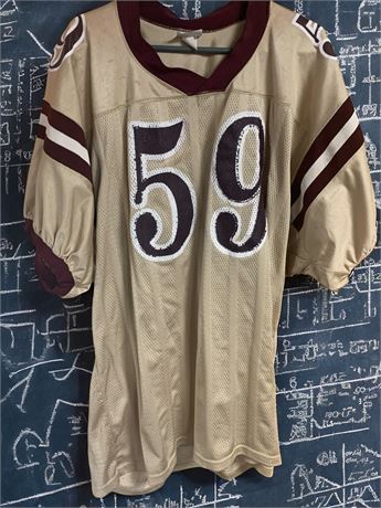 Riddell Akron Garfield High School Football Jersey #59 Maroon/Gold/White