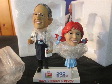 New Dave Thomas & Wendy's Hamburger Bobble Head