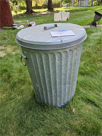 20 Gal Galvanized Trash Can