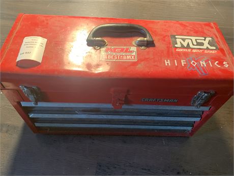 CRAFTSMAN Portable 20.5-inch 3-Drawer Steel Tool Box W/Hardware