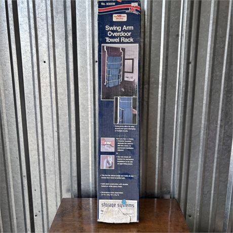 Swing Arm Overdoor Towel Rack (No. 8305W)