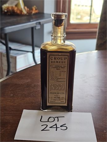 J.S. Felger Croup Remedy Bottle