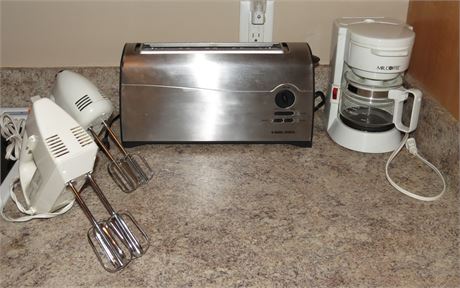 Hand Mixers, Toaster, Coffee Maker