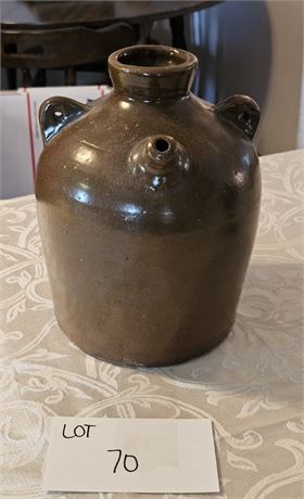 Antique Ovoid Earthenware Stoneware Jug