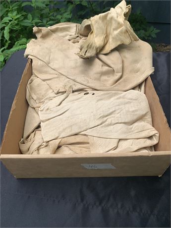 Box Of Leather Rag Pieces