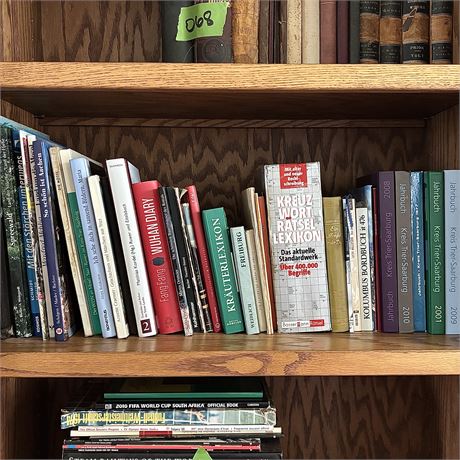 Shelf Lot of Books Written in German