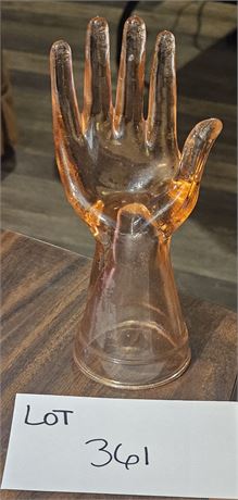 Vintage Pink Depression Glass Ring Holder