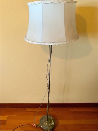MCM Metal Floor Lamp W/Shade