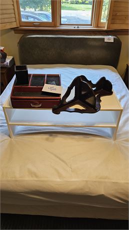 Closet Shoe Rack, Wood Corner Shelf, & Dresser Box