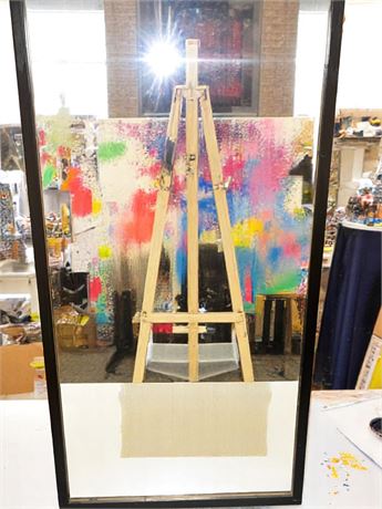 Large Framed Vanity Mirror (Vintage)