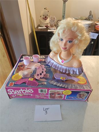 Vintage Mattel Barbie "Color Change" Make-Up Barbie- Original Box- Some Pieces M