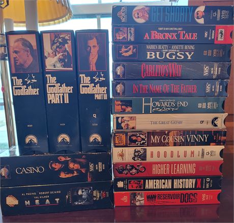 VHS Gangster Flicks Lot