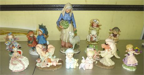 Figurines: Homco, Seraphim Classics, Goebel, Holly Hobbie