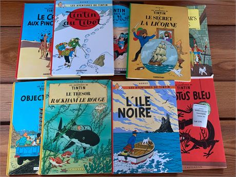 Children's Book Lot - Adventures of Tin Tin Lot of 10